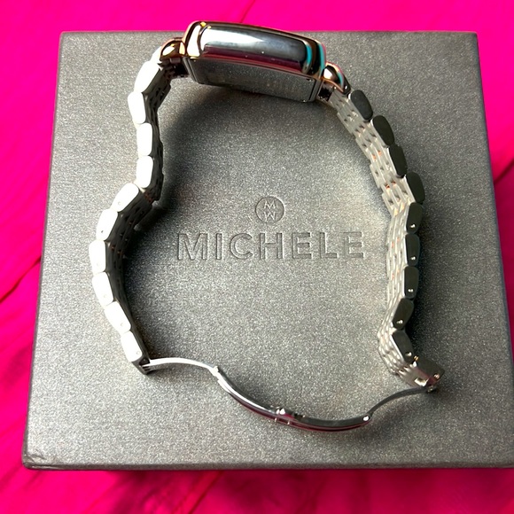 MICHELE DECO SIGNATURE DIAMOND TWO-TONE WOMEN'S FASHION WATCH - Picture 3 of 7